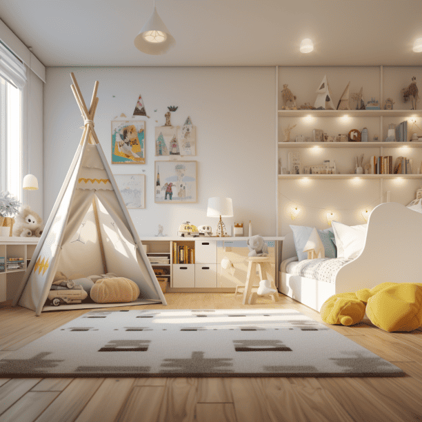 White_coloured_child_room_